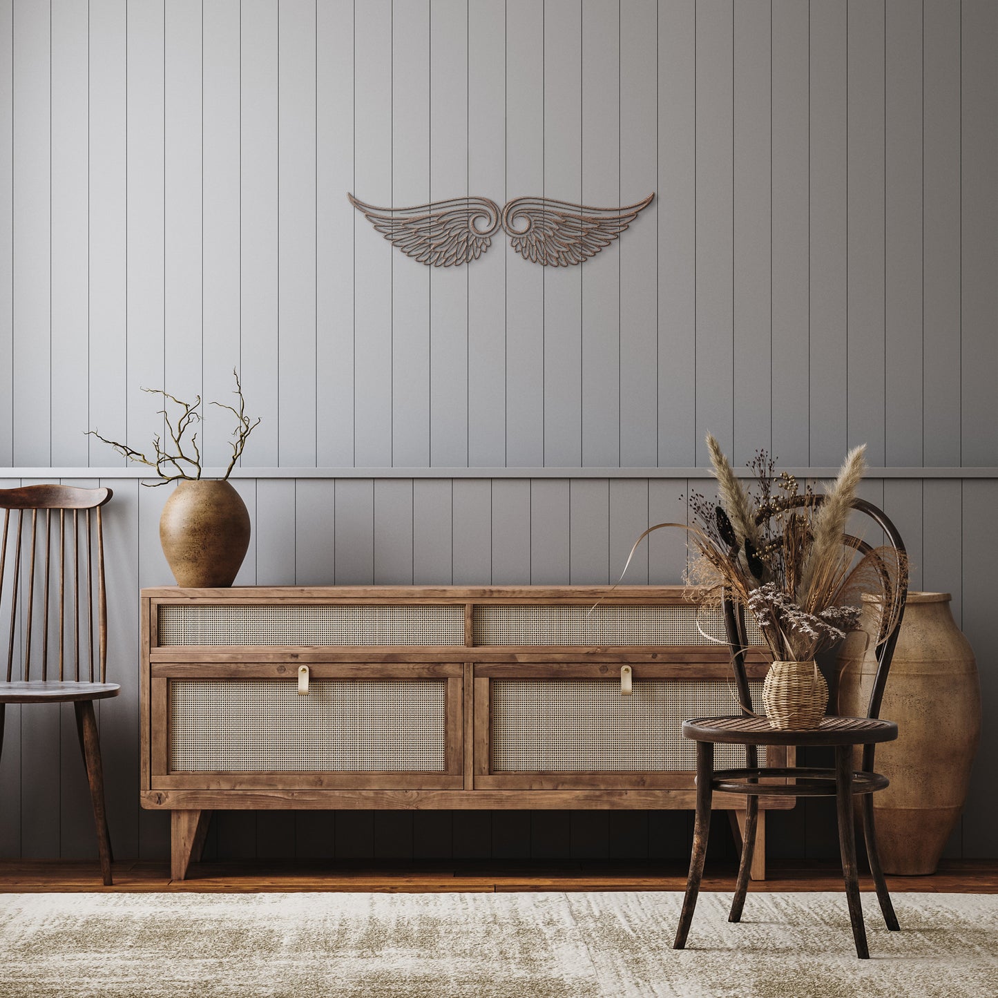 Angel Wings Metal Wall Art