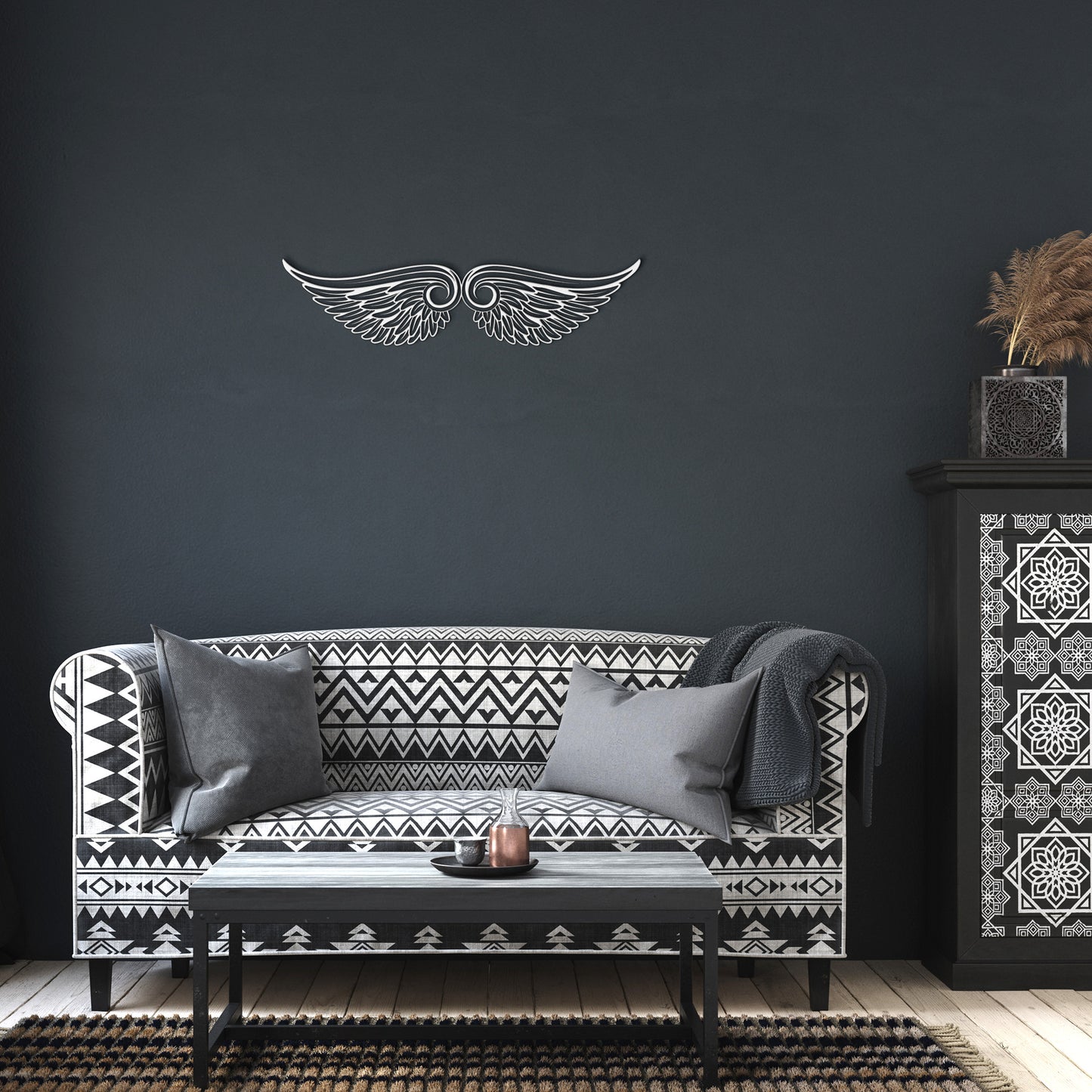 Angel Wings Metal Wall Art
