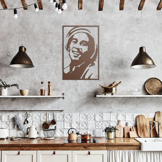 Bob Marley Reggae Metal Wall Art