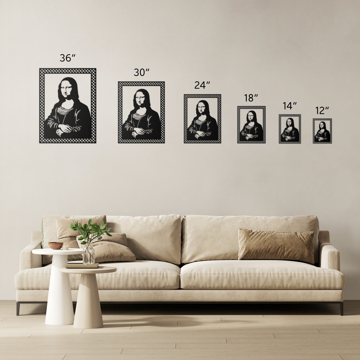 Da Vinci Beautiful Mona Lisa Metal Wall Art