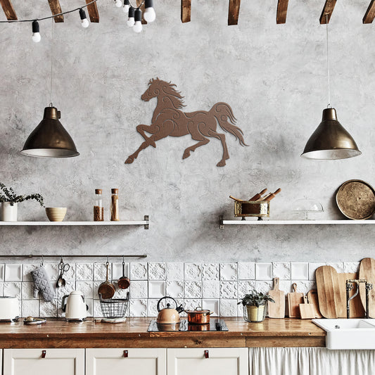 Dazzling Horse Metal Wall Art