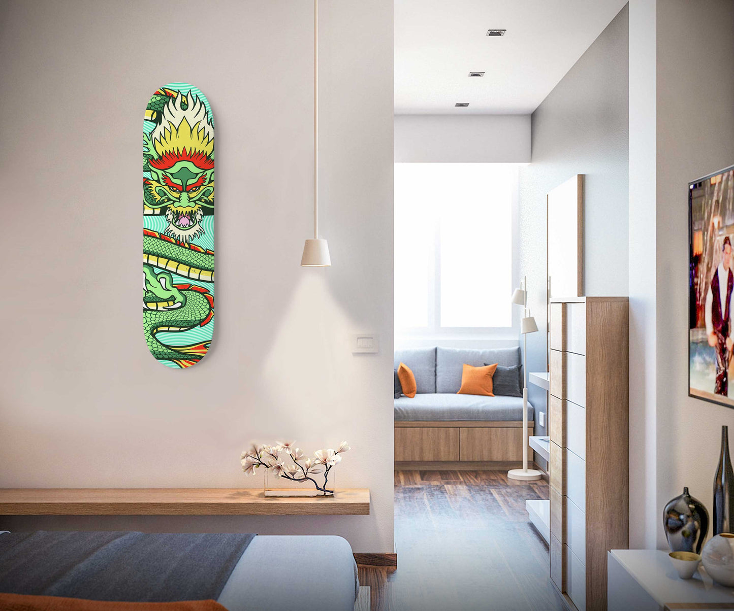 Dragon Shen Long Skateboard Wall Art