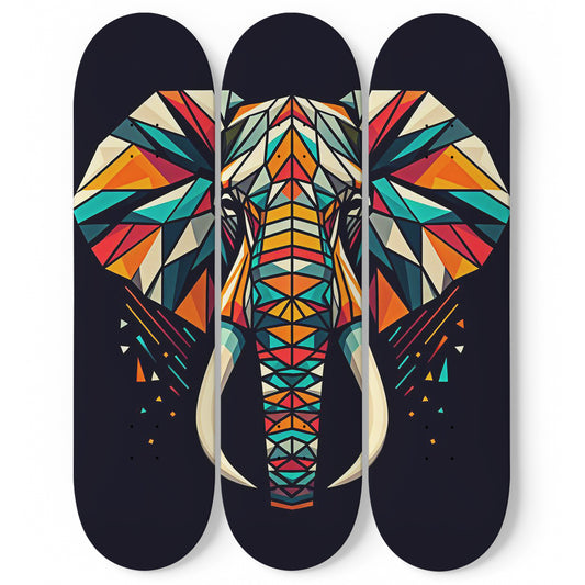 Elephant#2.0 3-Deck Skateboard Wall Art