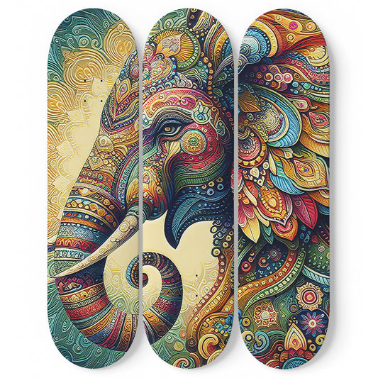 Elephant#3.0 3-Deck Skateboard Wall Art