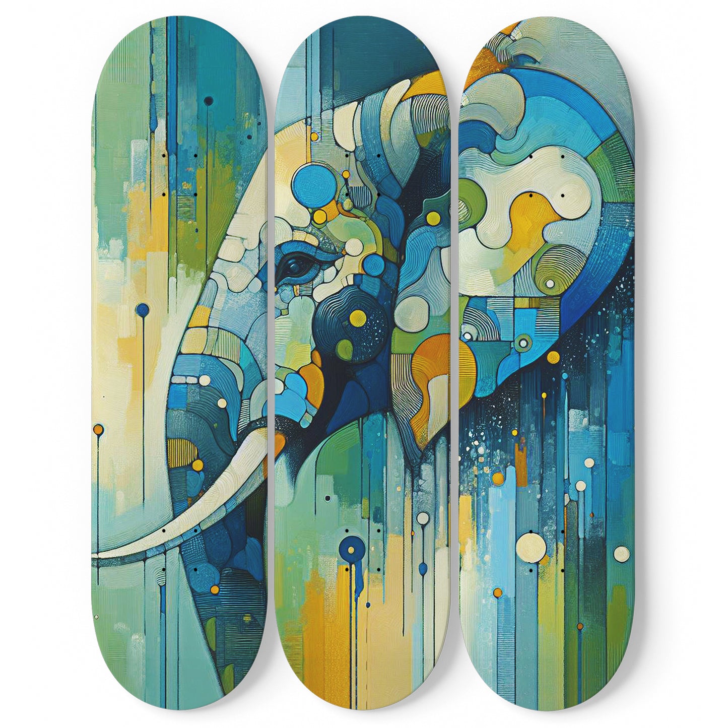 Elephant#5.0 3-Deck Skateboard Wall Art