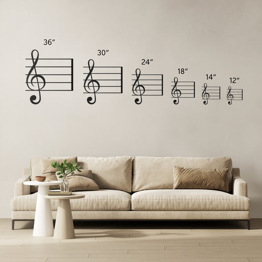 G Clip Music Metal Wall Art