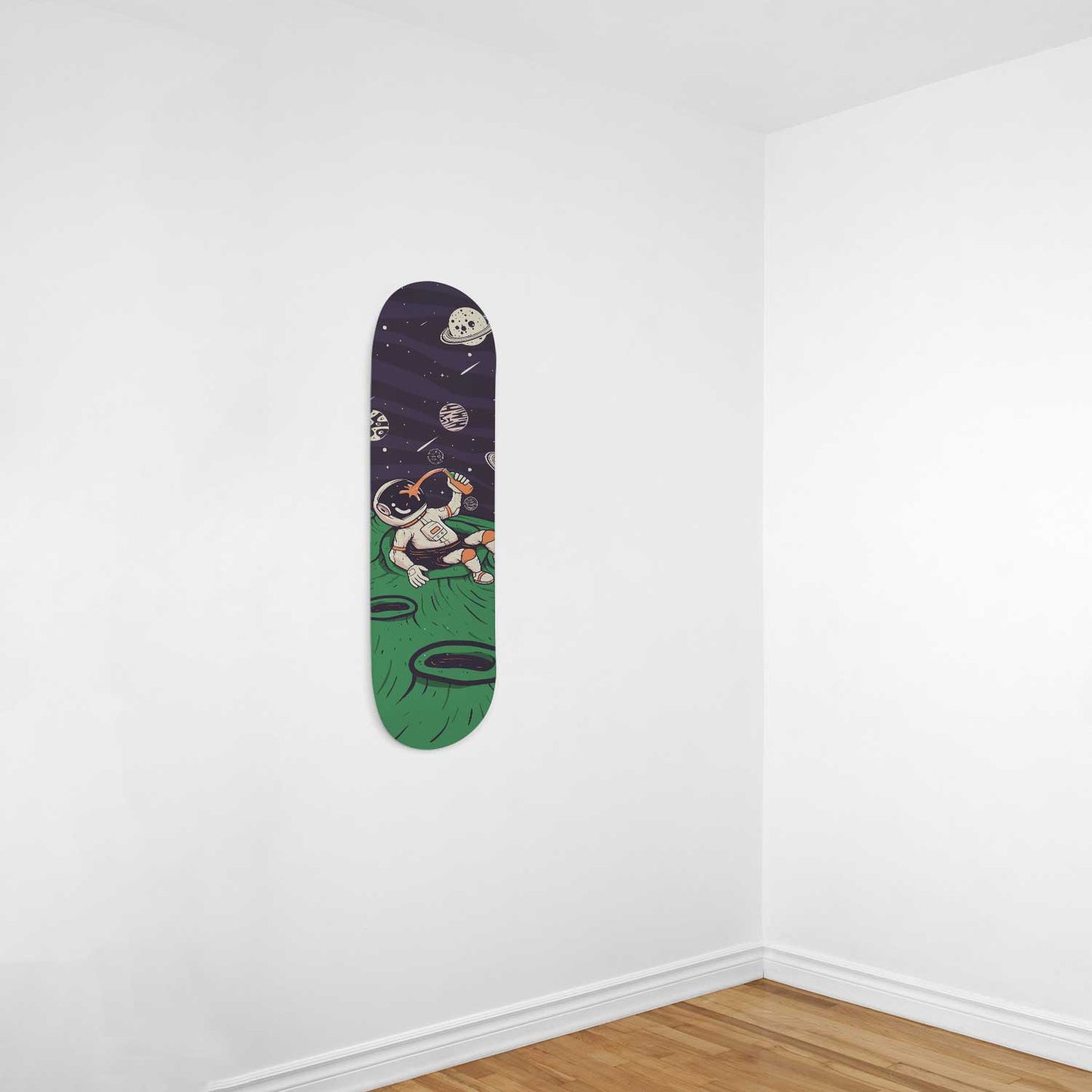 Galaxy Chillin Skateboard Wall Art