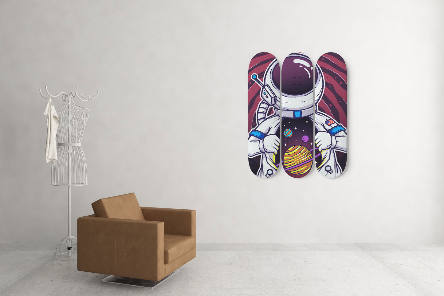 Galaxy Within My Soul 3 Deck Skateboard Wall Art :Cosmic Inspiration