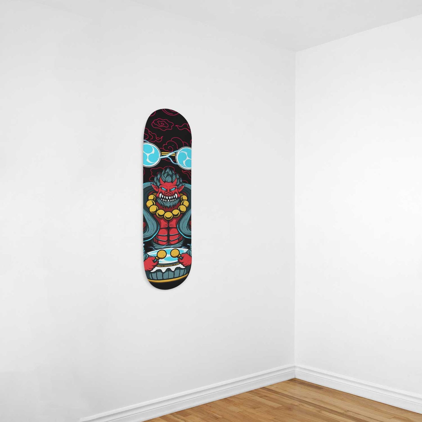 God of Thunder Raijin Skateboard Wall Art