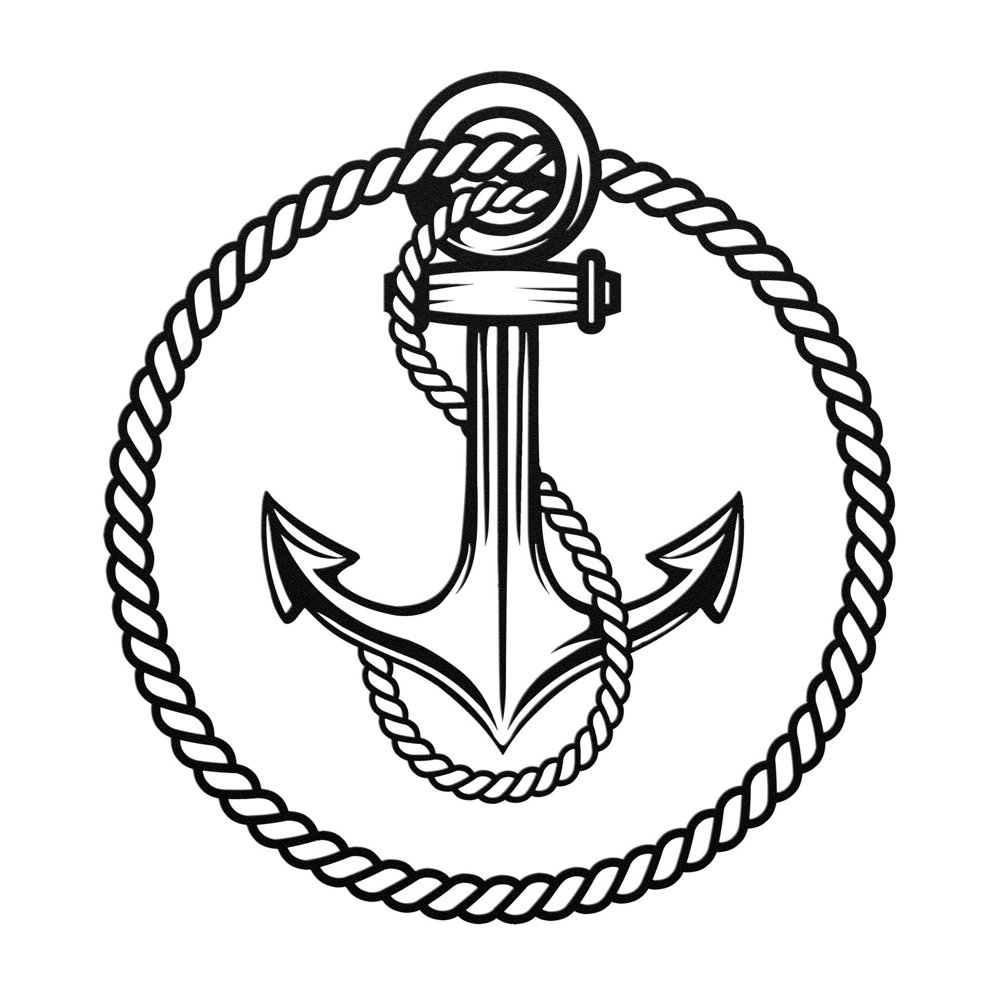 Great Navy Anchor Metal Wall Art