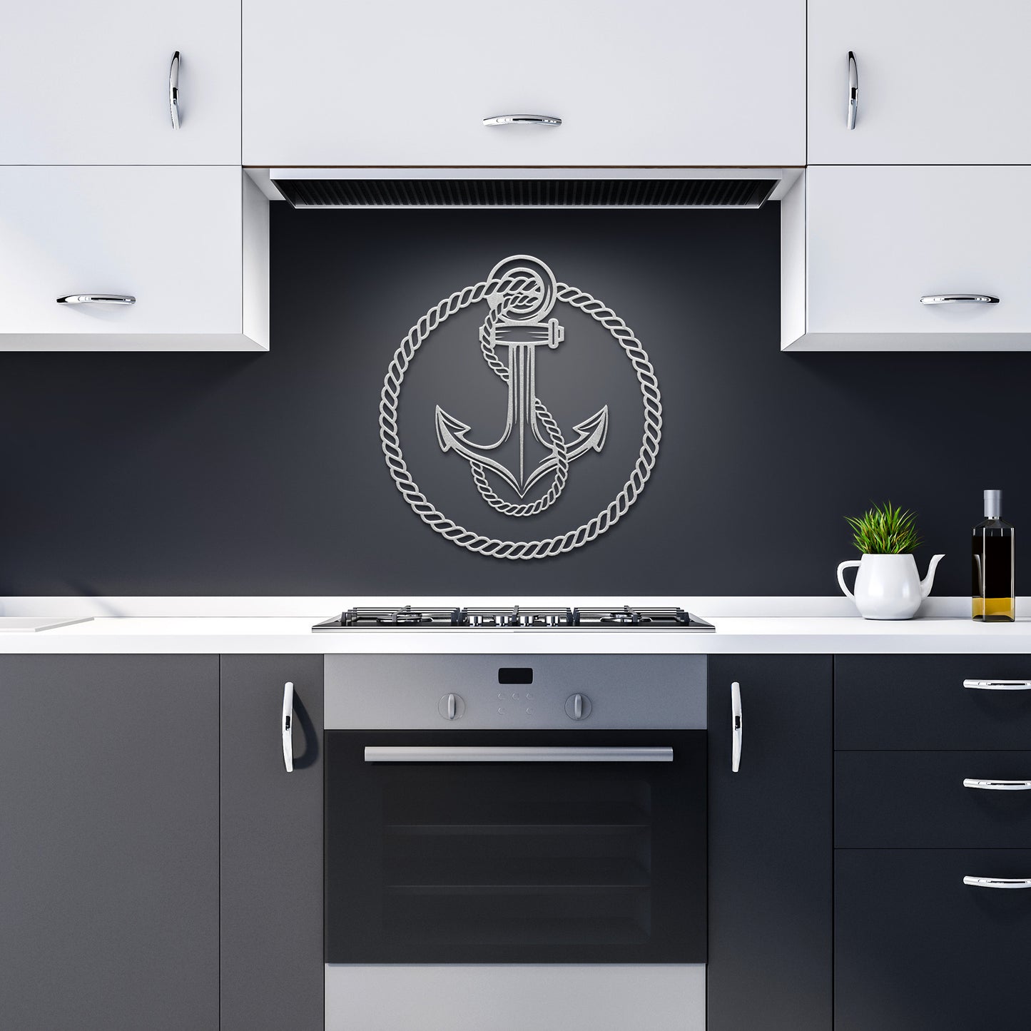 Great Navy Anchor Metal Wall Art