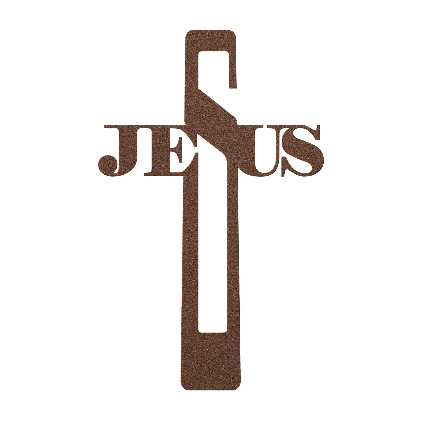 Jesus Name in a Cross Metal Wall Art