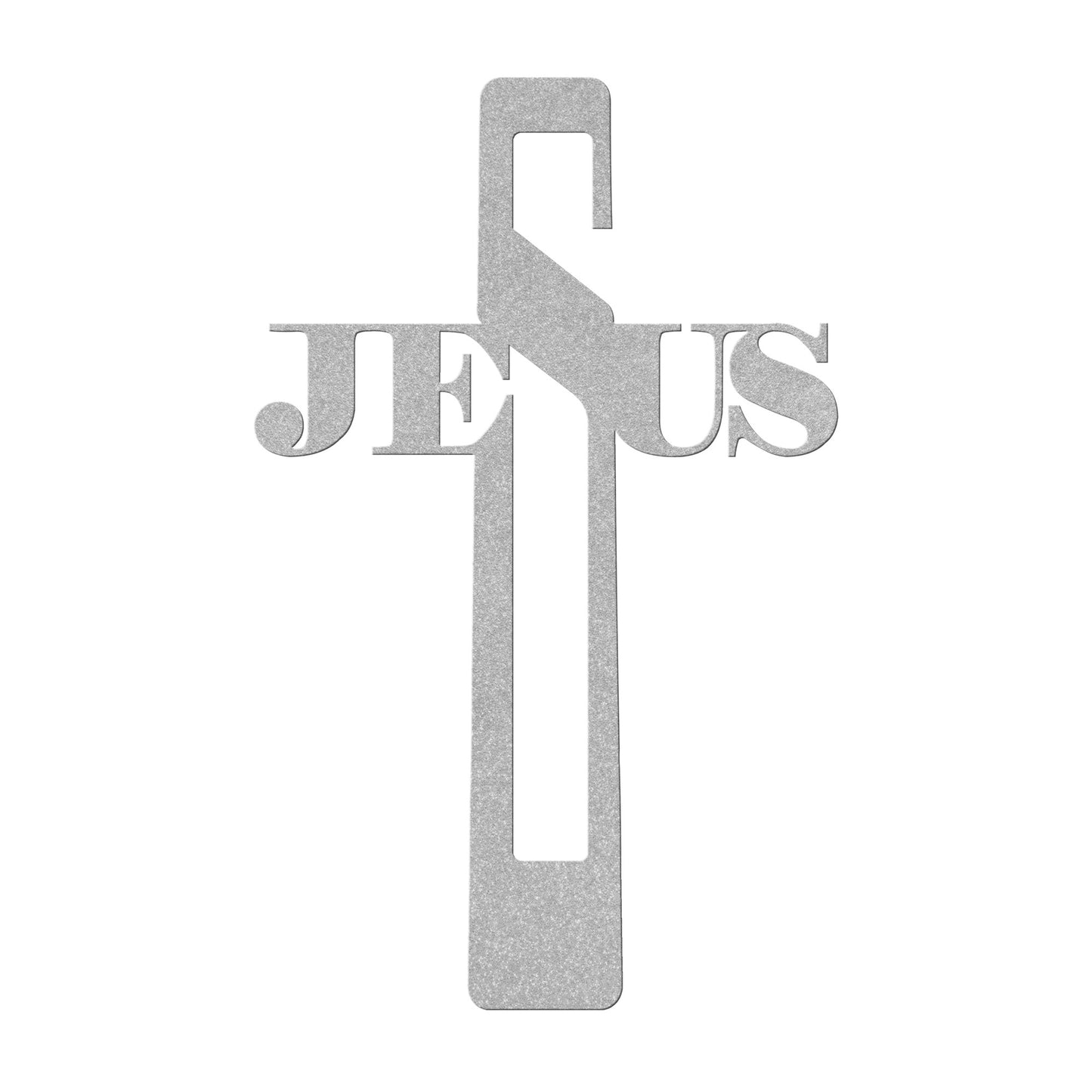 Jesus Name in a Cross Metal Wall Art