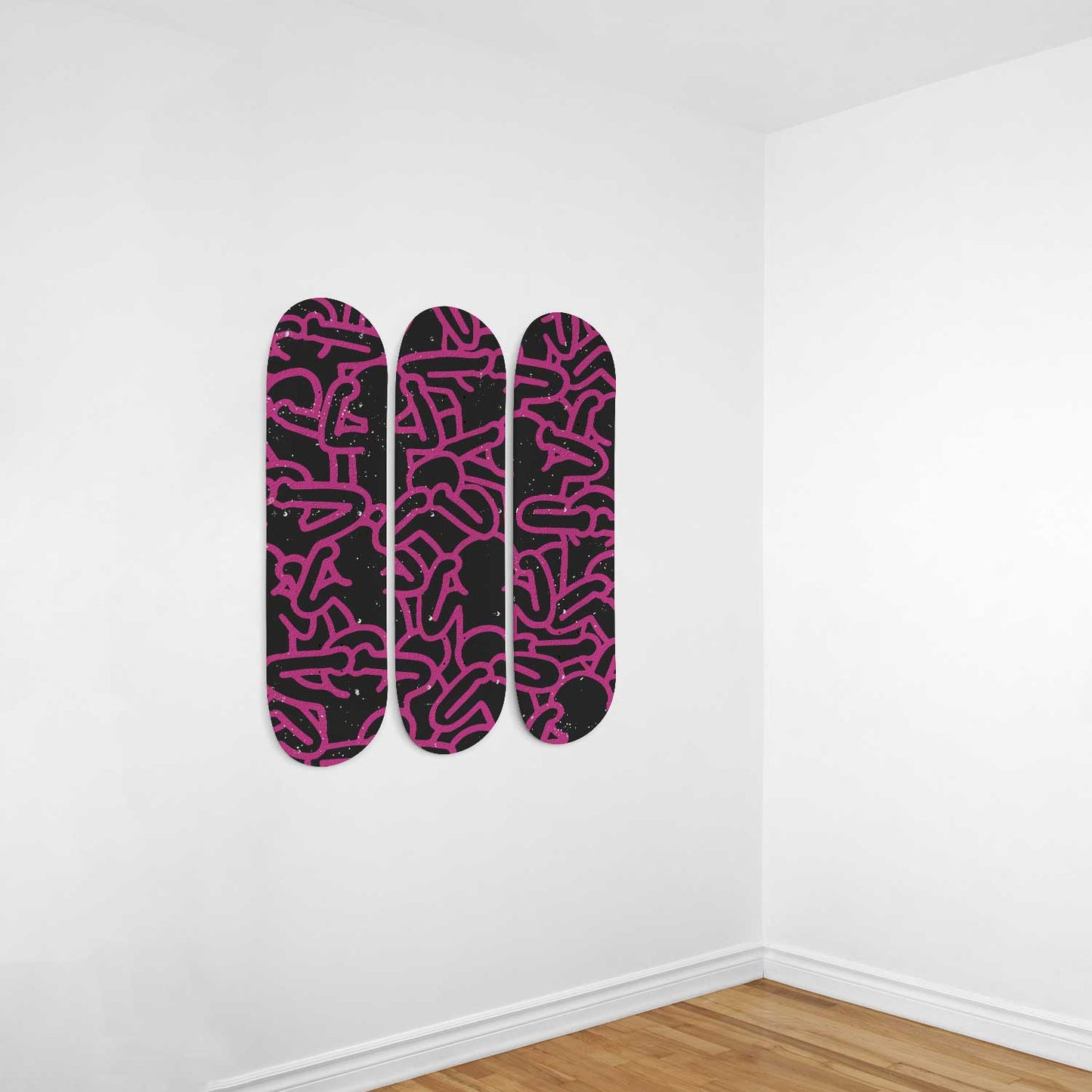 Keith Haring Silence #3.0 3 Deck Skateboard Wall Art - Iconic Street Art Decor