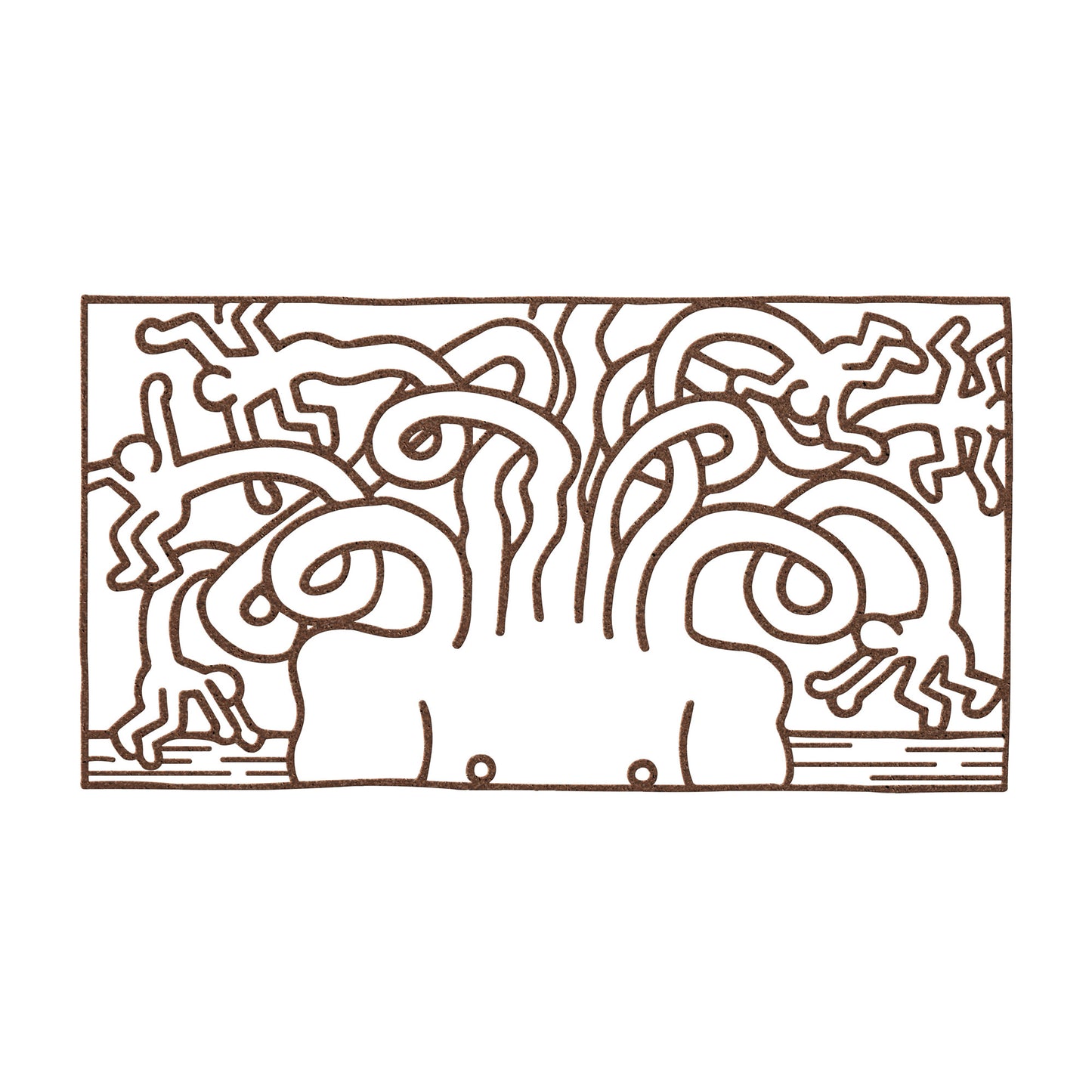 Keith Haring Medusa Head Metal Wall Art