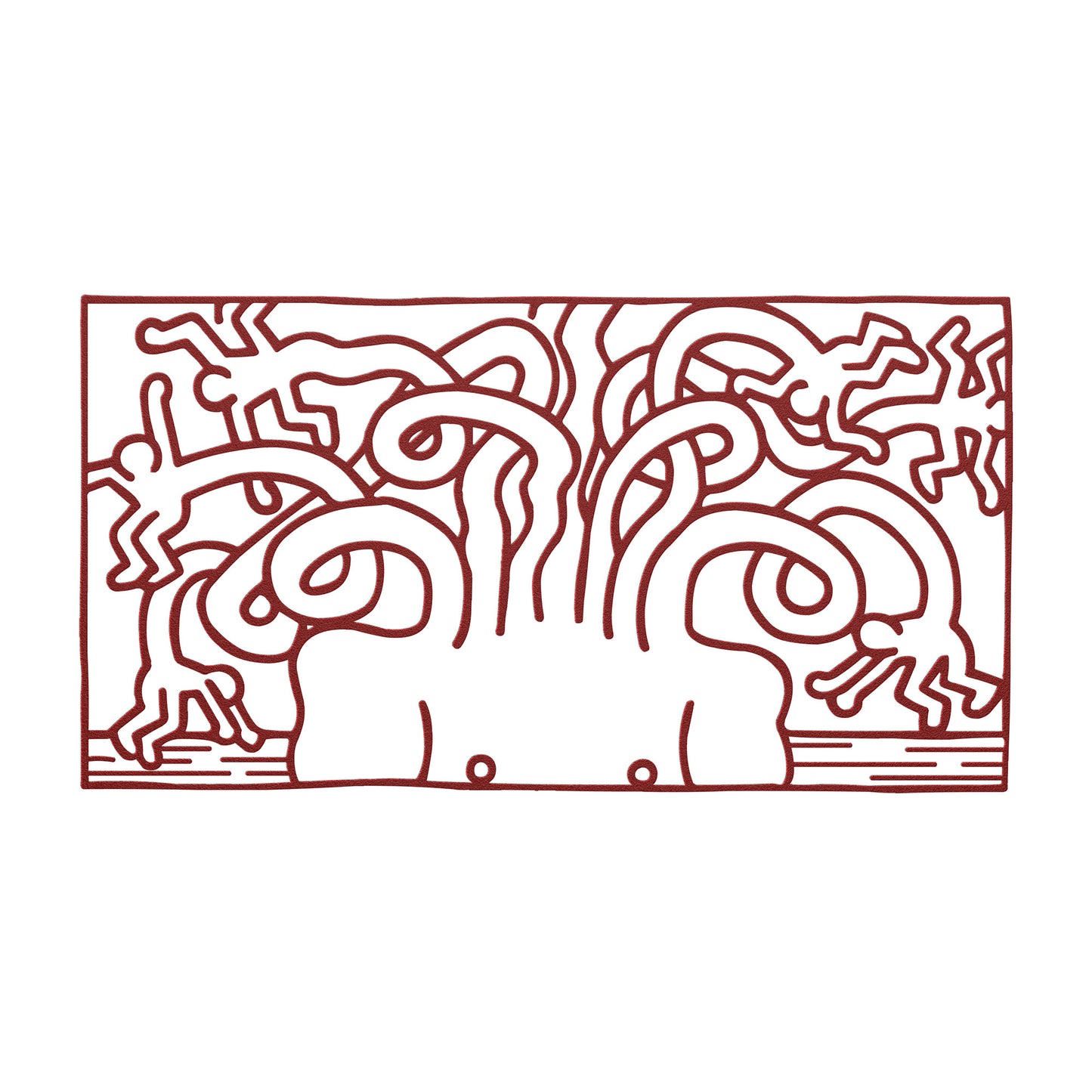 Keith Haring Medusa Head Metal Wall Art