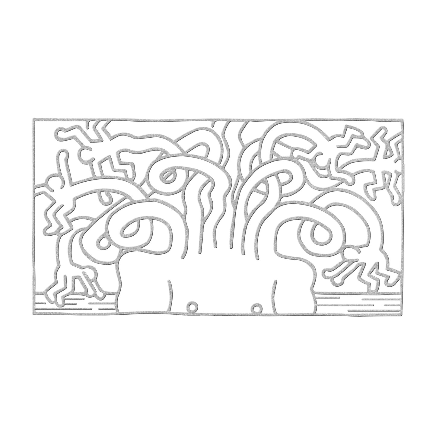 Keith Haring Medusa Head Metal Wall Art