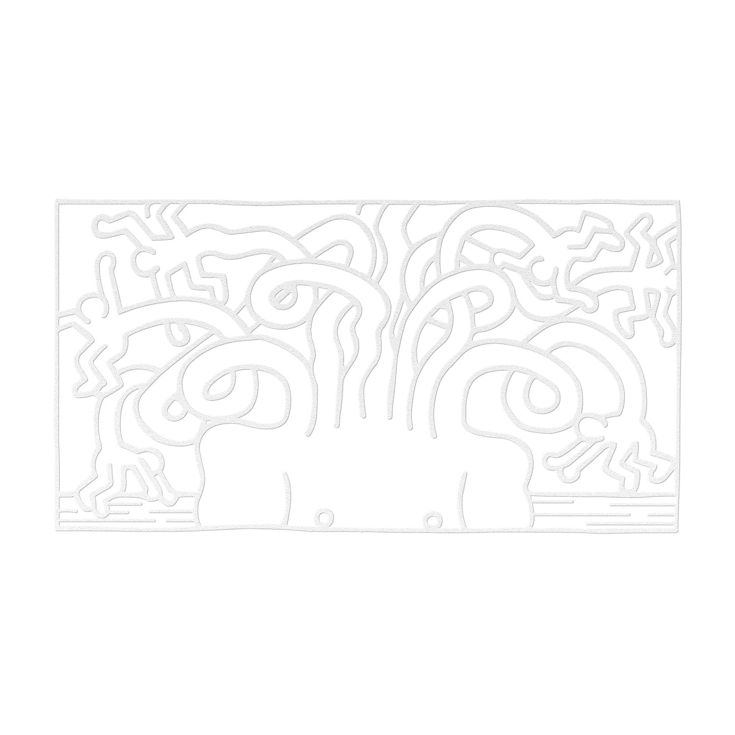 Keith Haring Medusa Head Metal Wall Art