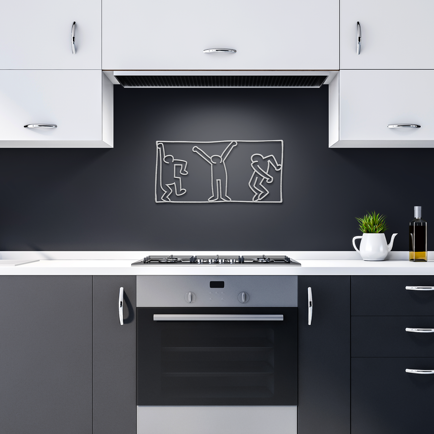 Keith_Haring_the_DANCE_Metal_Wall_Art_Silver_Dark_Kitchen_Mockup.png_15496949