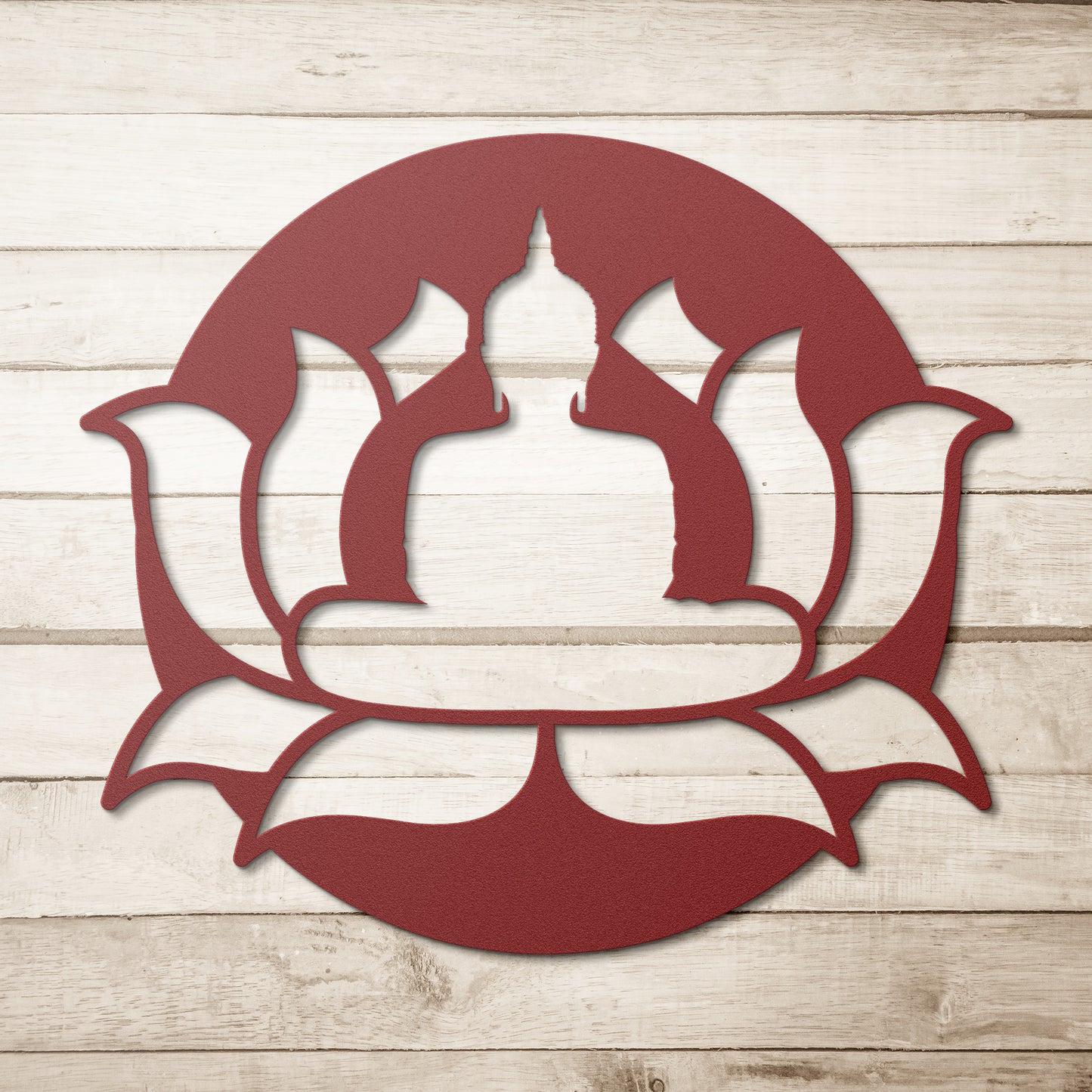 Lotus Buddha Meditate Metal Wall Art