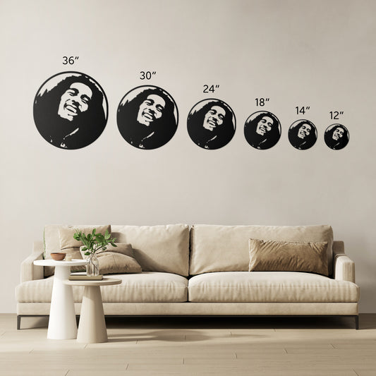 One Love Bob Marley Metal Wall Art