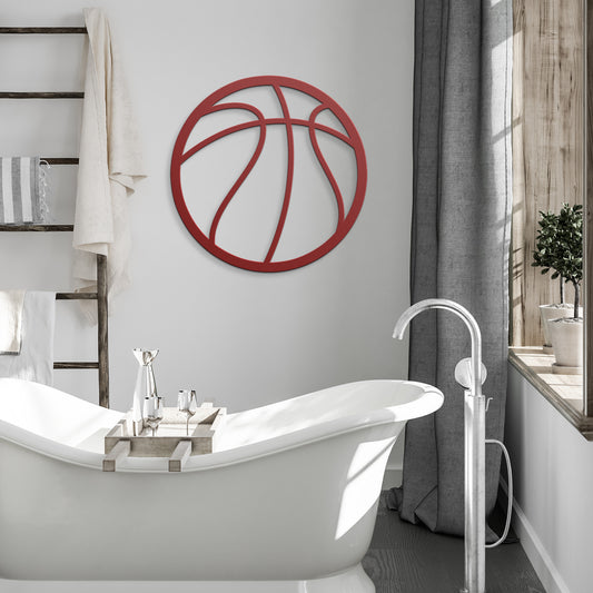 Playing Basketball Metal Wall Art