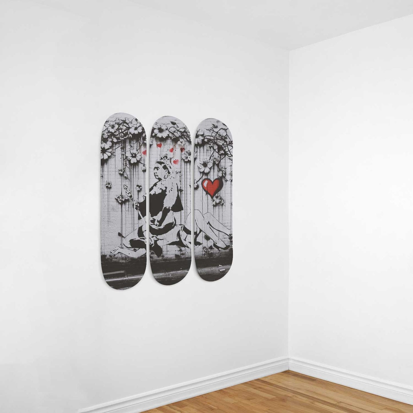 Banksy Queen 3 Deck Skateboard Wall Art: Masterpiece,Beautiful Design