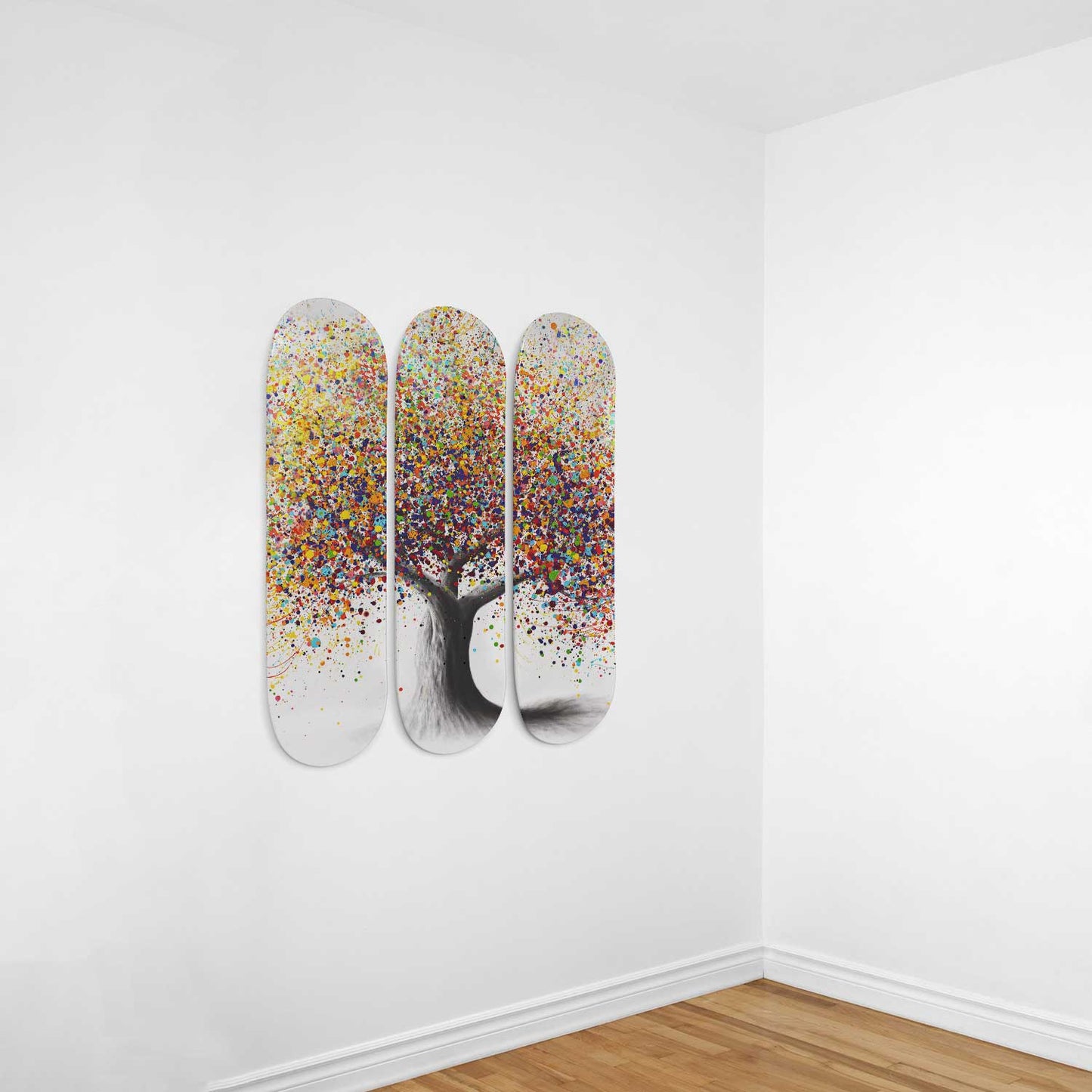 Rainbow Tree #5.0 3-Deck Skateboard Wall Art