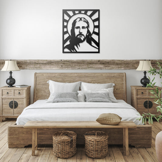Face of Jesus Metal Wall Art