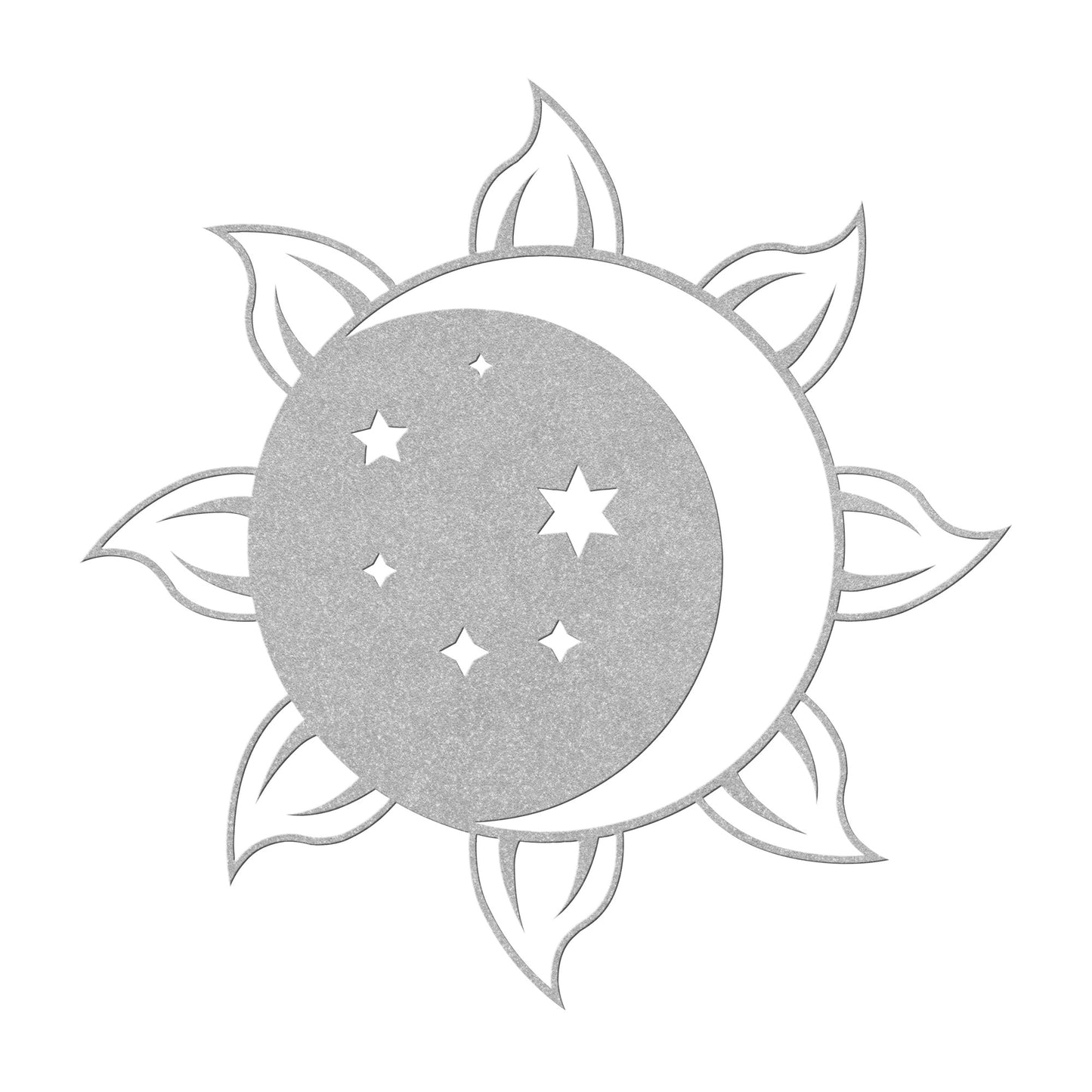 Sun Moon and Stars Metal Wall Art