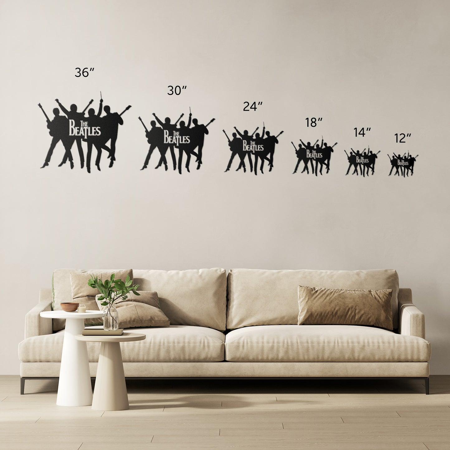 The Beatles Band Metal Wall Art