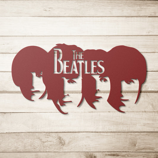 The Beatles Face Metal Wall Art