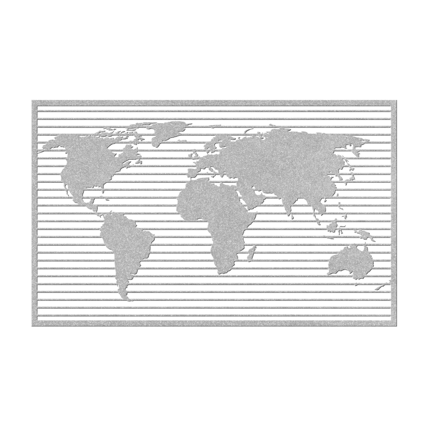 Beautiful World Map Metal Wall Art