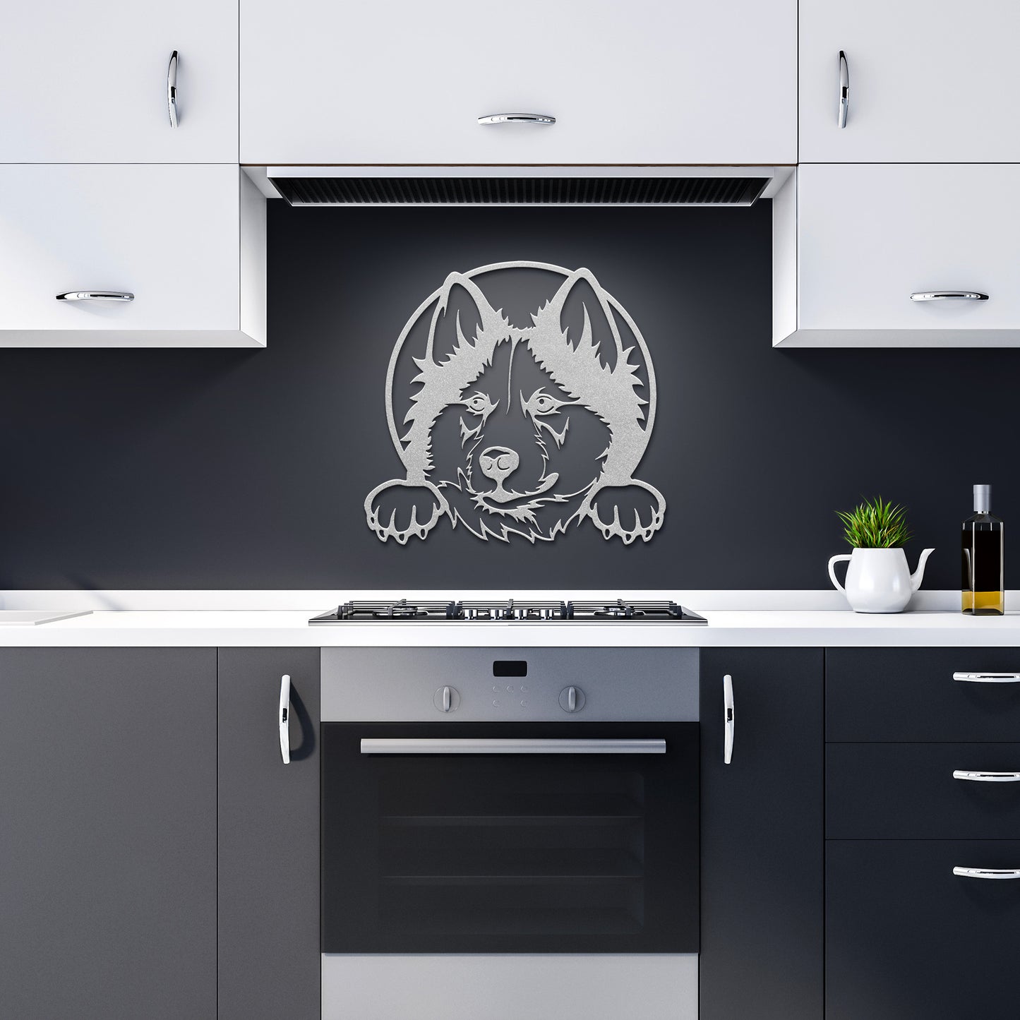 Husky Dog Metal Wall Art
