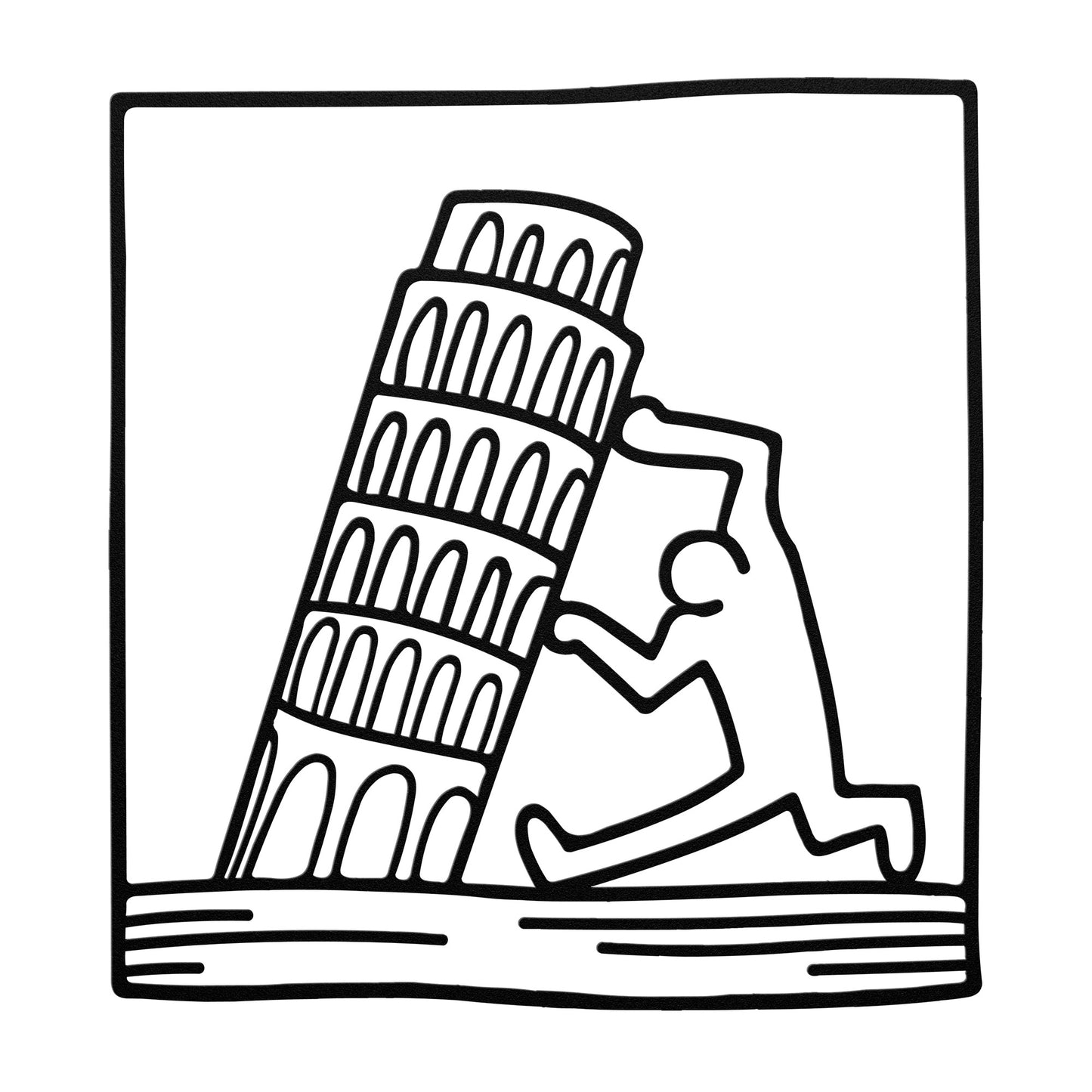 keith_haring_PISA_89_poster_metal_wallart_design