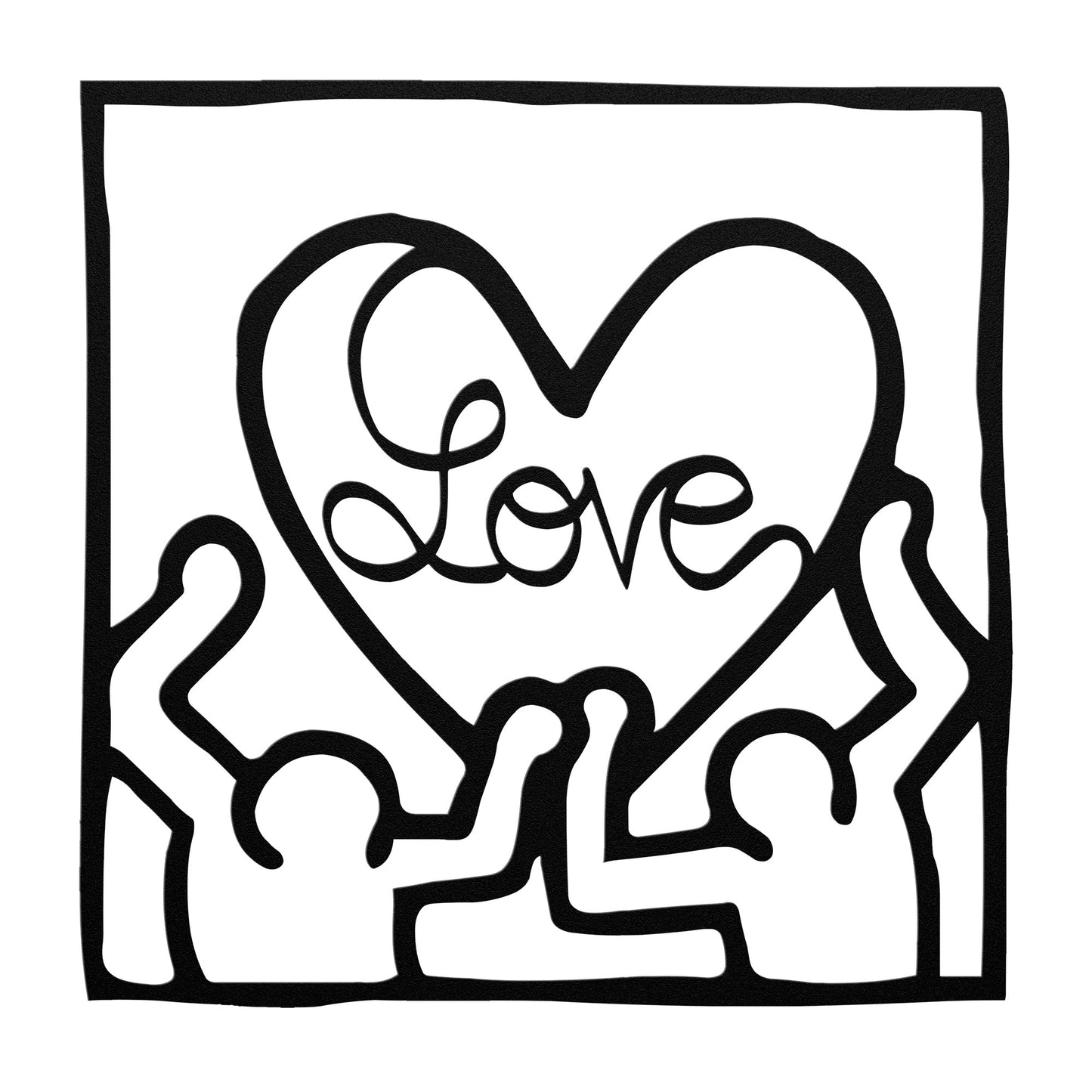 Keith Haring The Radiant Joy Metal Wall Art