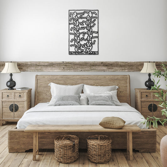 Keith Haring People Ladder Metal Wall Art