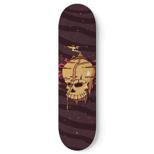Skull Planet Skateboard Wall Art