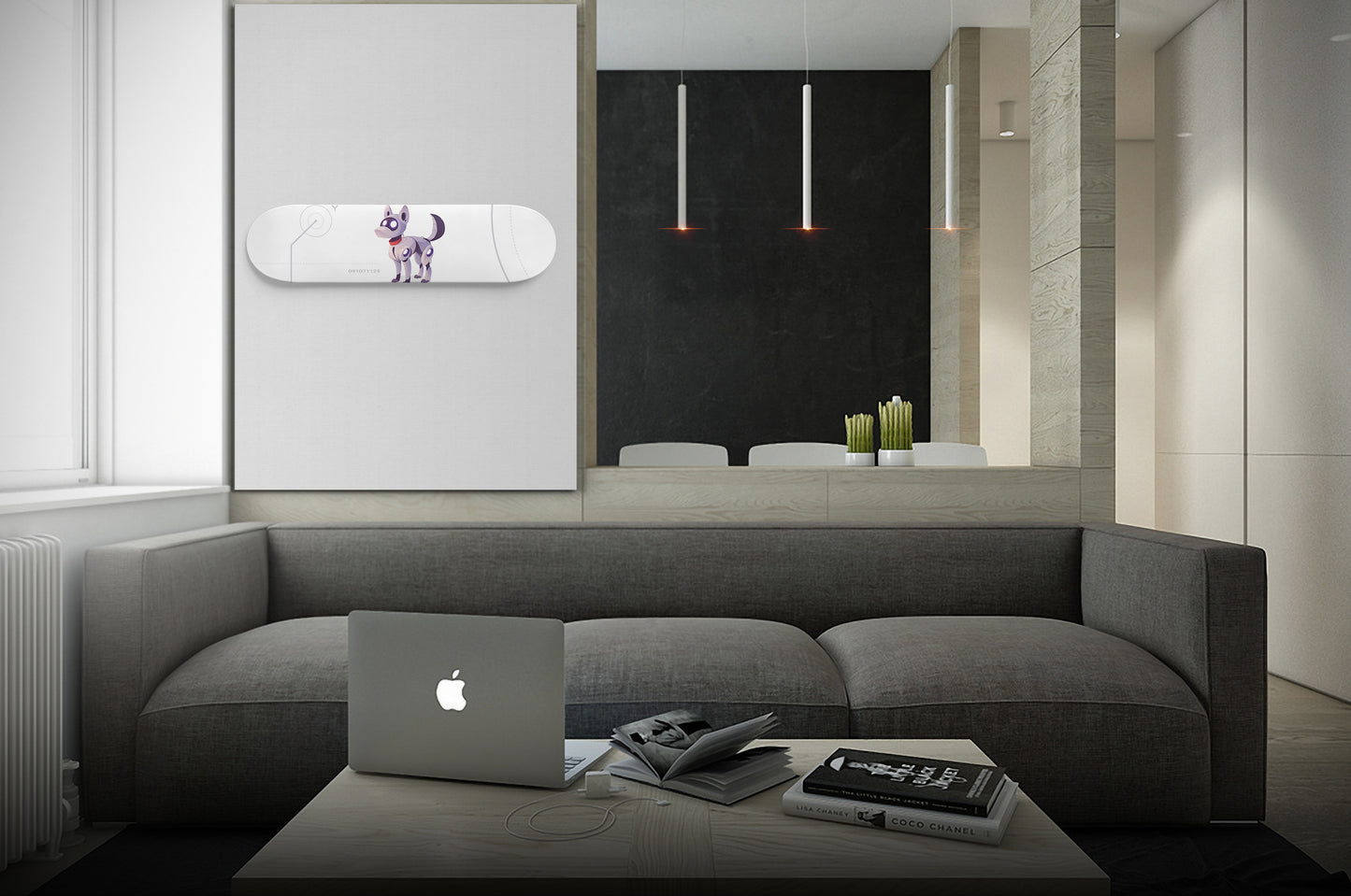 Mechanical Animals inspired - 'Dog robot' - Skateboard Wall Art