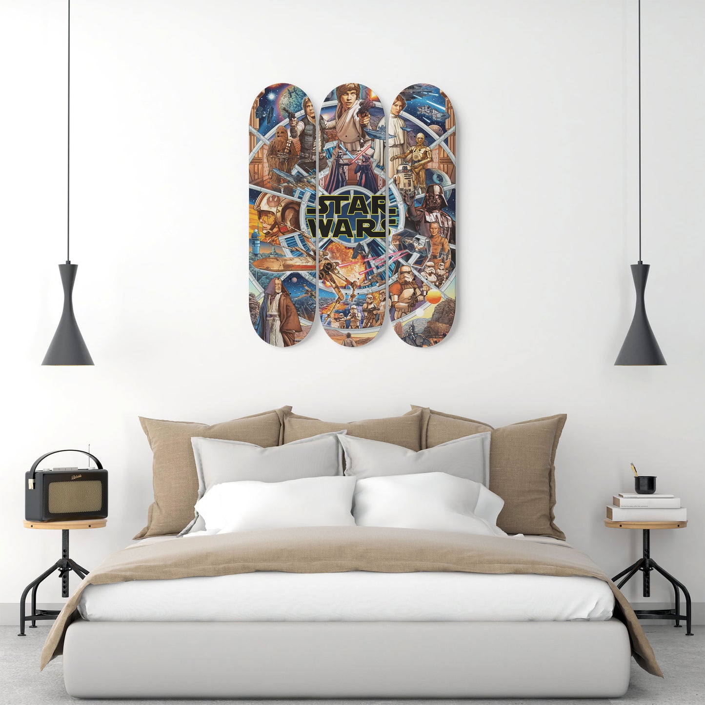 Star Wars - Characters - 3-piece Skateboard Wall Art