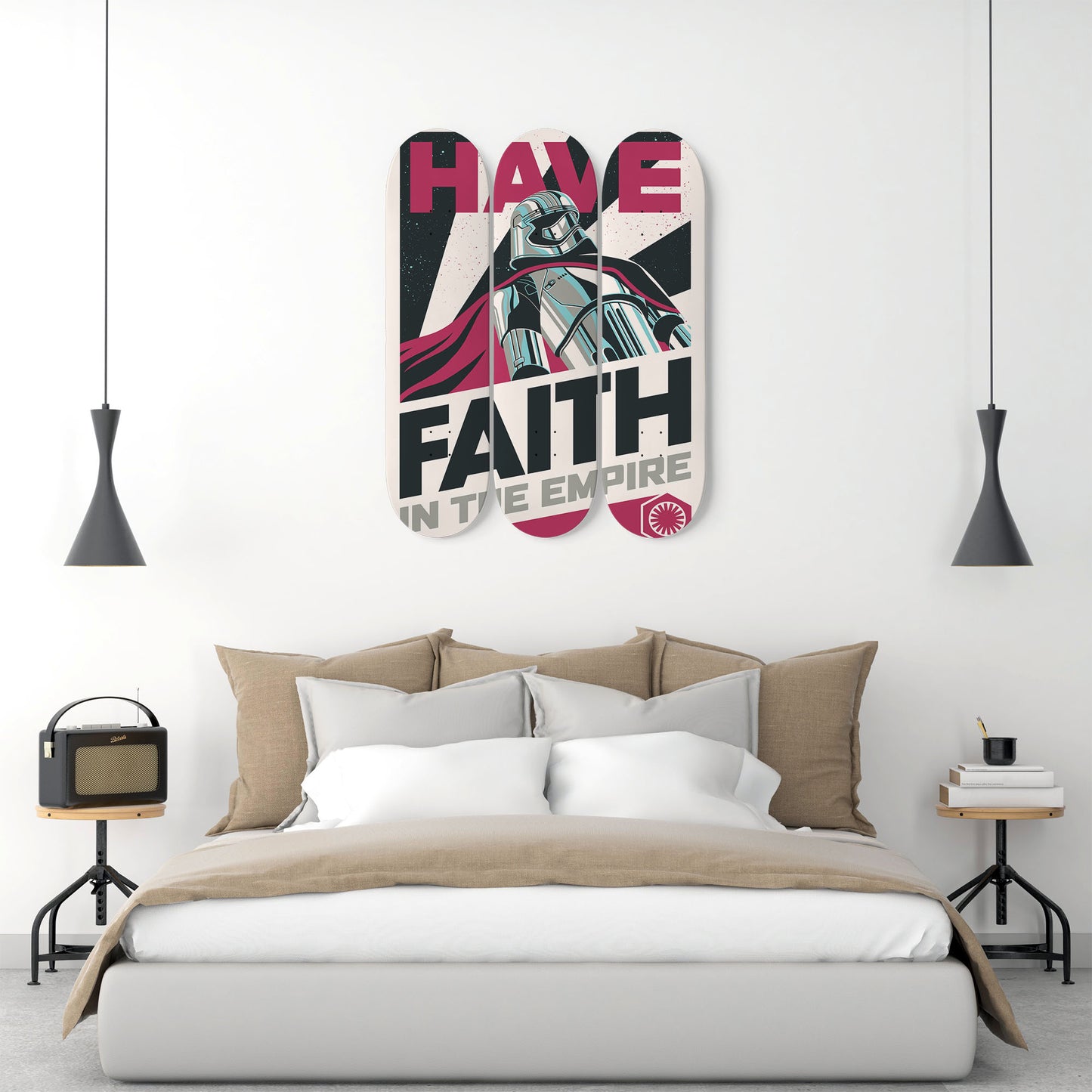 Star Wars - Stormtrooper - Have Faith in the Empire - 3-piece Skateboard Wall Art