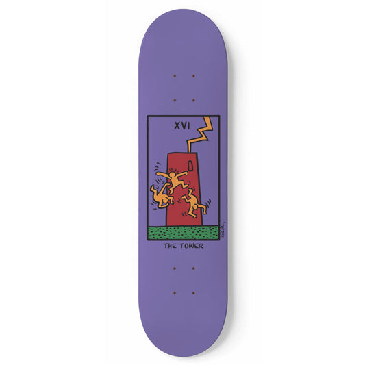 Keith Haring - Tarot Cards Deck - The Tower - Skateboard Wall Art