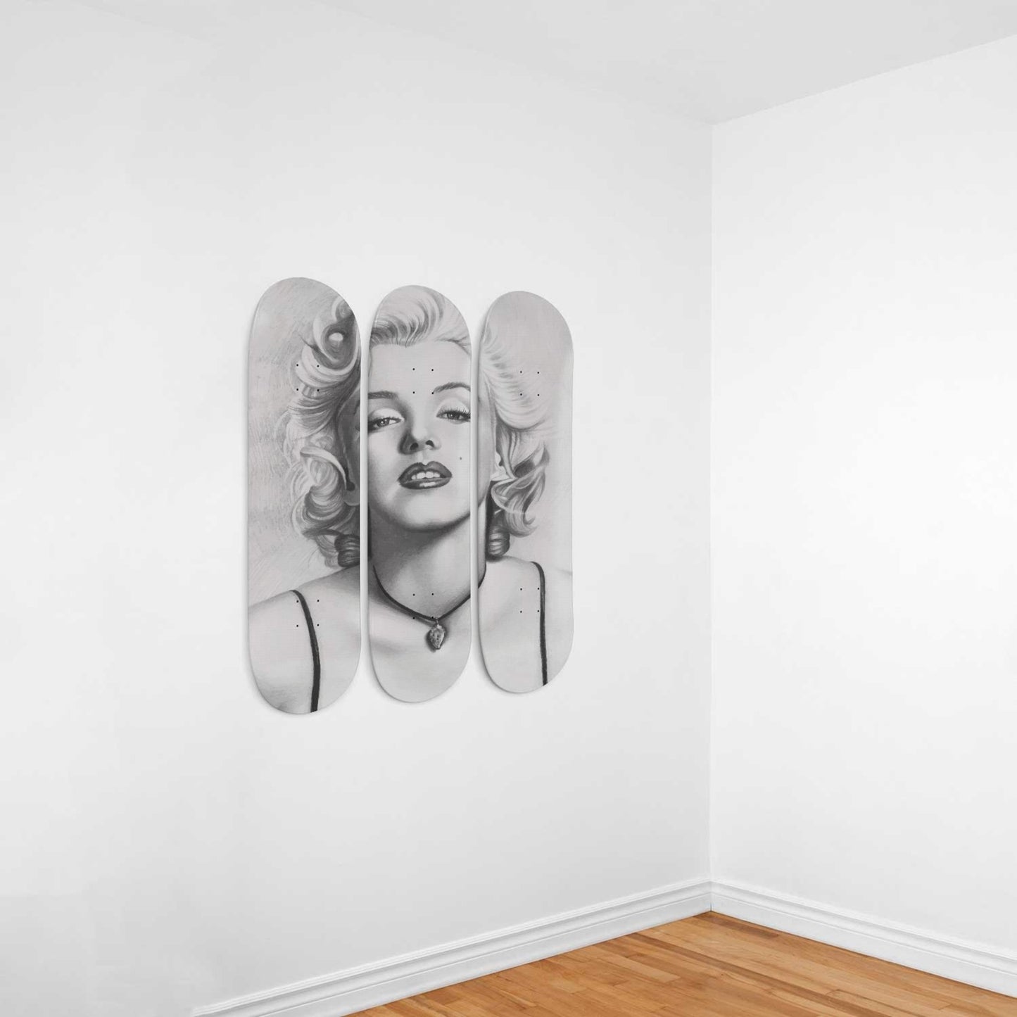 Marilyn Monroe Artwork 8 | 3-piece Skateboard Wall Art | Wall Decor | Best Unique Gift for Home Decor