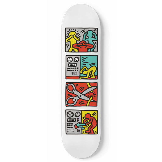 Keith Haring - Pop Shop Quad III Skateboard Art