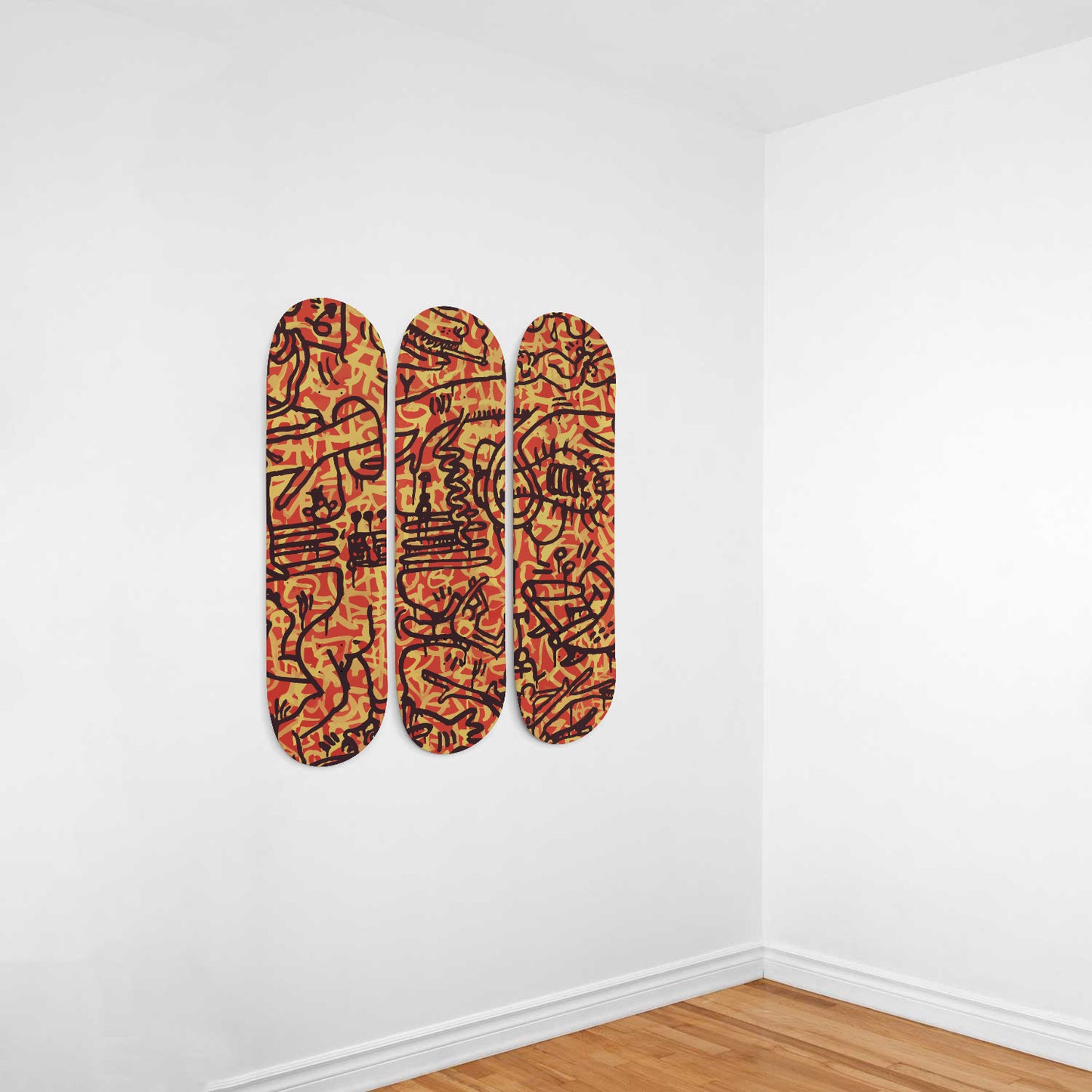 Keith Haring - The Last Rainforest Skateboard Art | Maple Wood