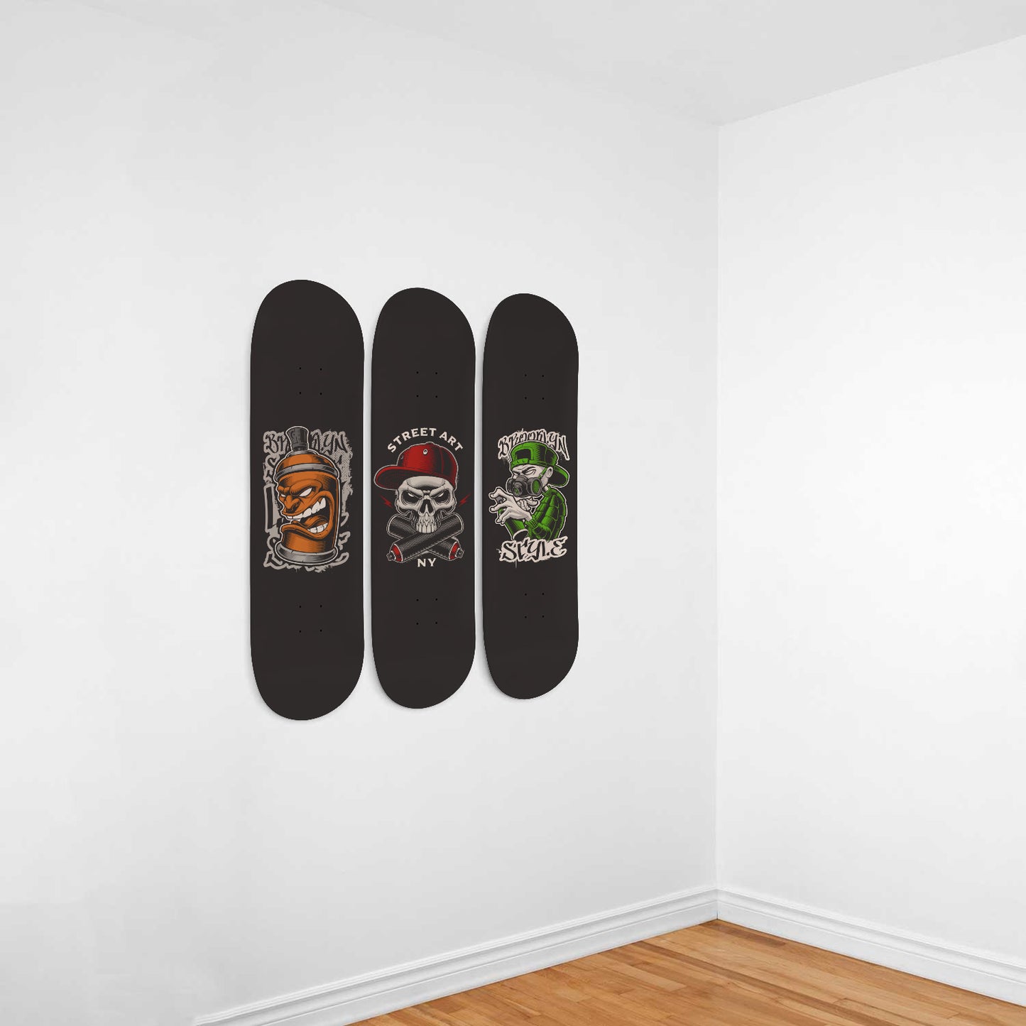 Graffiti - Street Art Characters Skateboard Wall Art