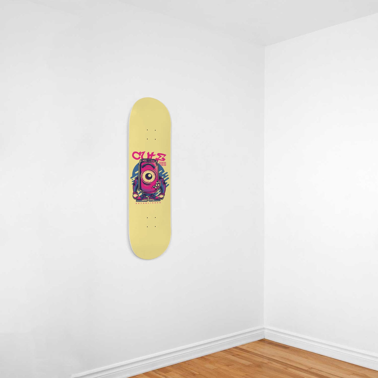 Graffiti - Cute Monster Soda Can Skateboard Wall Art