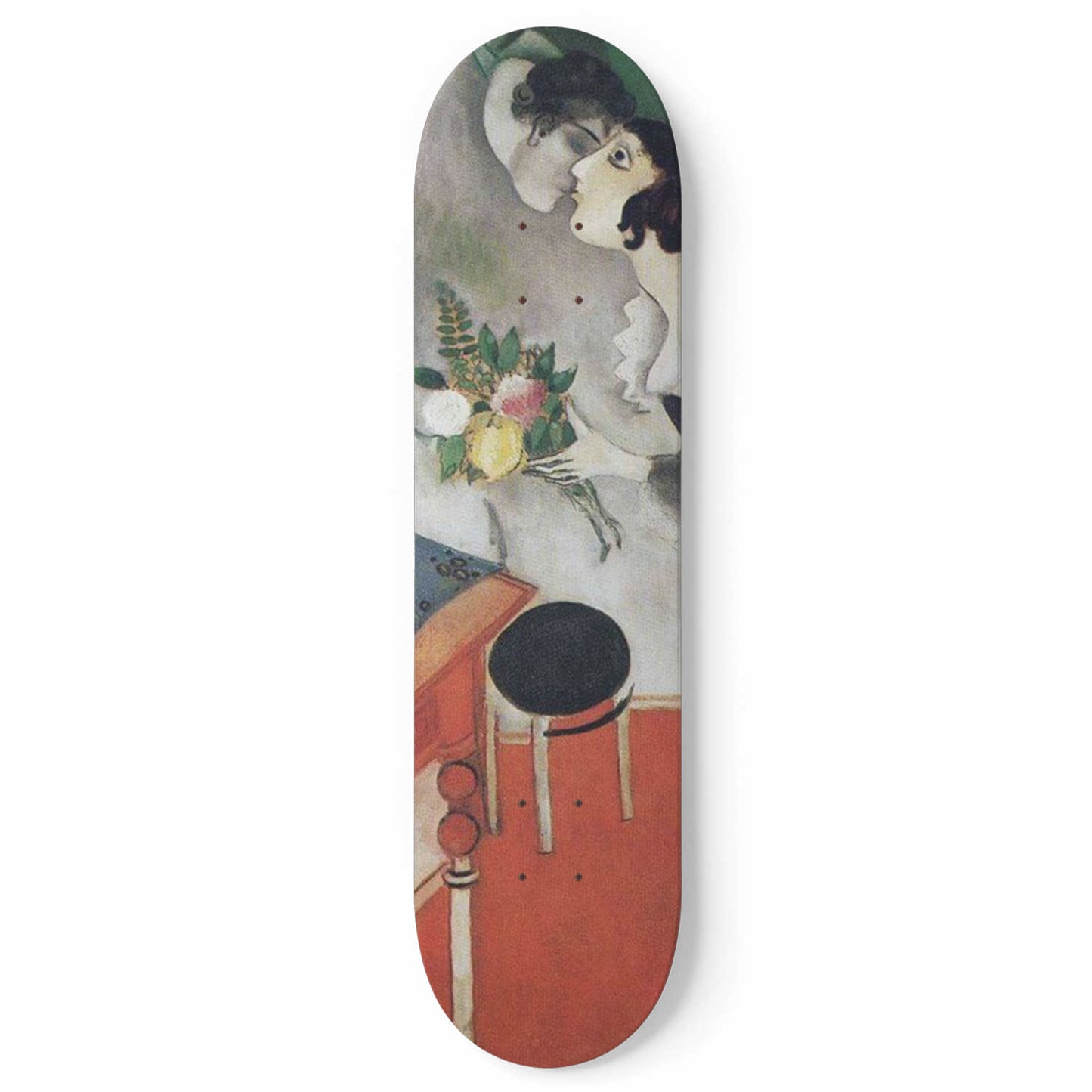 Marc Chagall - The Birthday - 1-piece Skateboard Wall Art