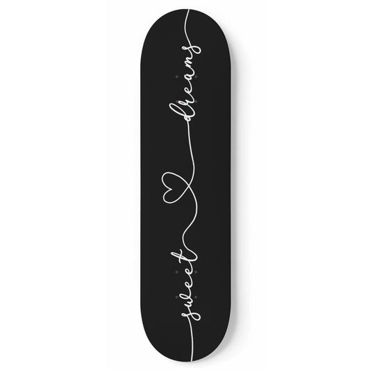 Sweet Dreams - White - Housewarming Gift | Skateboard Wall Art