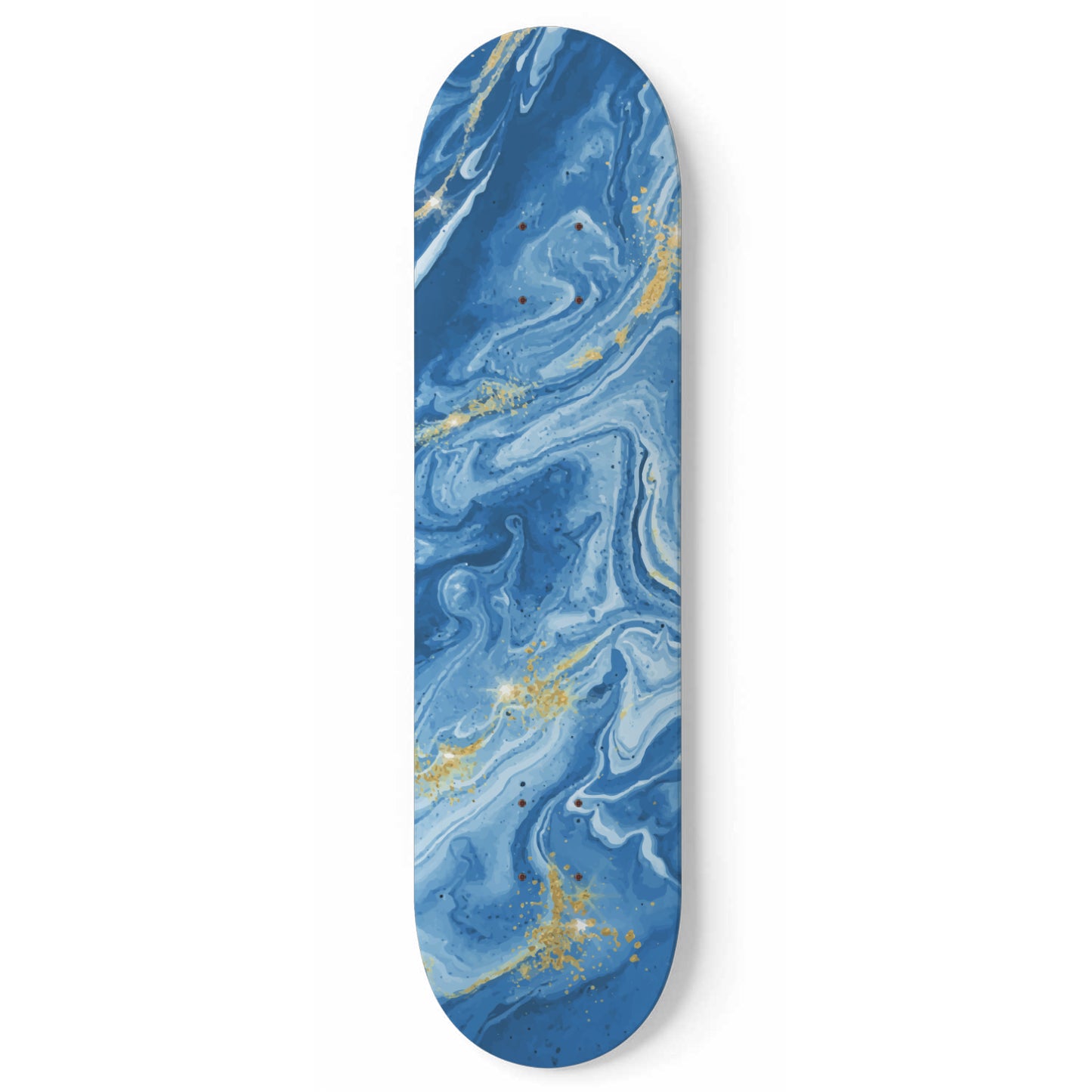Atlantis - Liquid Marble Wall Art - Blue - 1-piece Skateboard Wall Art